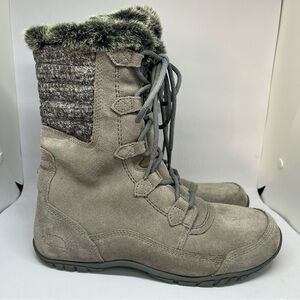 The North Face Nuptse Purna II Gray Winter Boots size 8